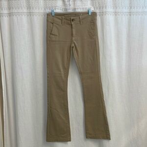 American Eagle Super Stretch Kick Boot Pant - Size 2R - Beige